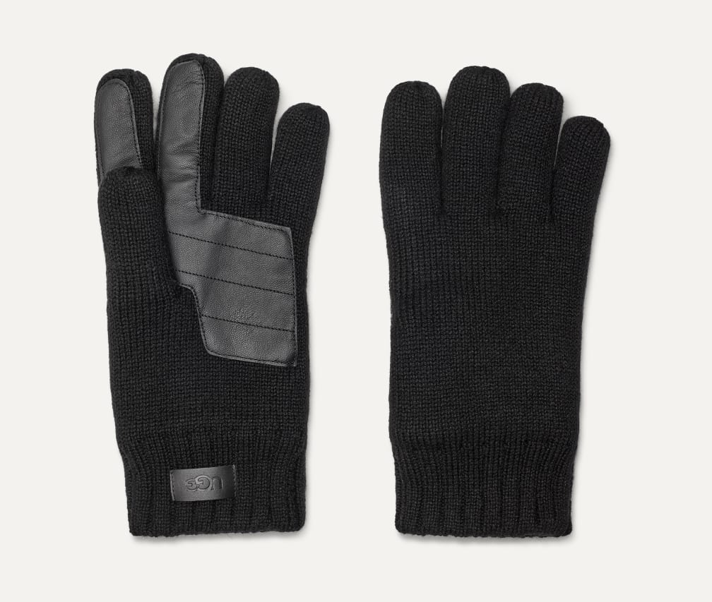 UGG® 公式【 ニット パーム パッチ グローブ|Knit Palm Patch Glove| 191459130094 | メンズ】アグ 公式サイト